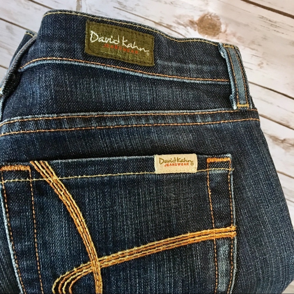David Kahn Cropped Dark Wash Jeans Size 26 - Picture 4 of 7